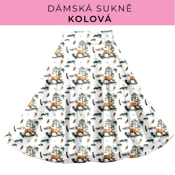 DÁMSKÝ střih - Kolová sukně