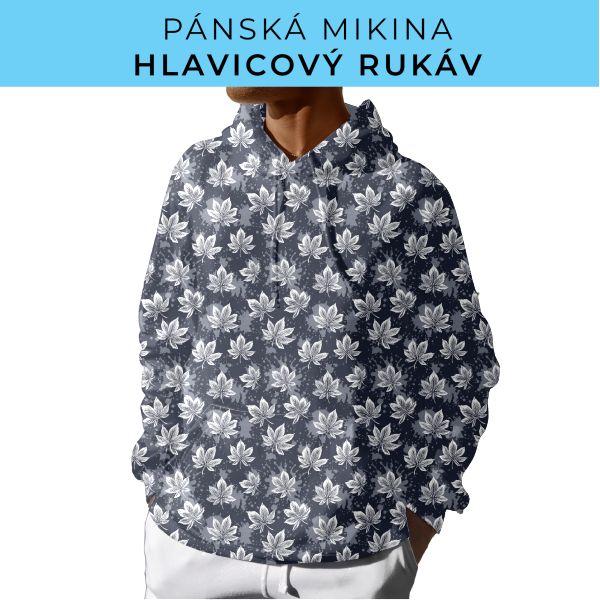 PÁNSKÝ střih - mikina s kapucí