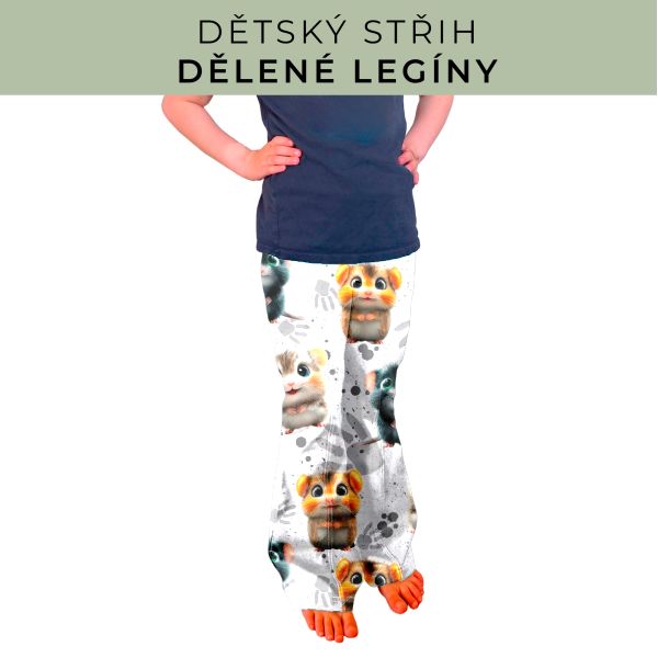 Dětský střih - Dělené legíny