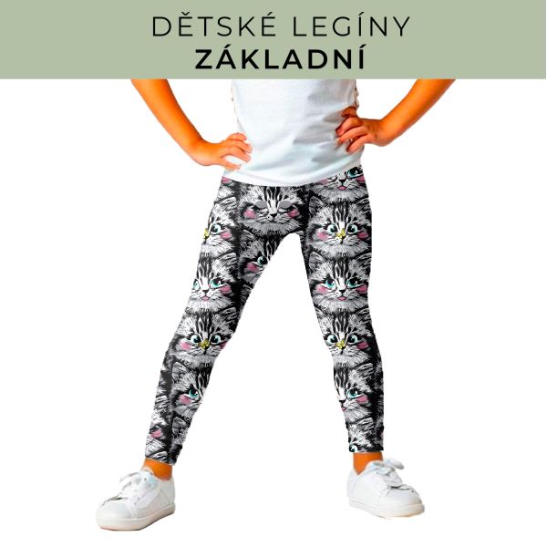 DĚTSKÝ střih - legíny základní