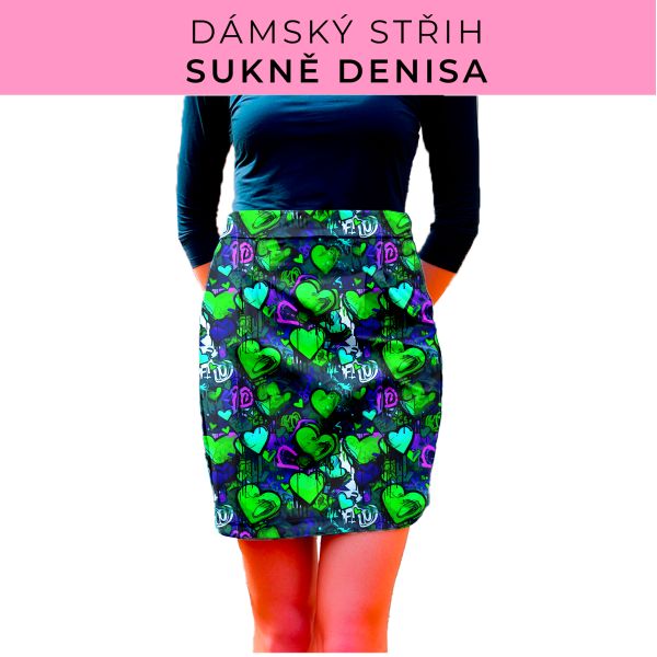 Dámský střih - Dámská sukně Denisa