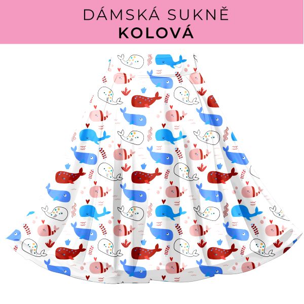 DÁMSKÝ střih - Kolová sukně