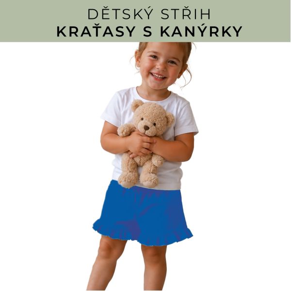 Dětský střih - Kraťásky s kanýrkem