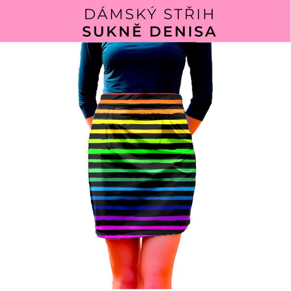 Dámský střih - Dámská sukně Denisa