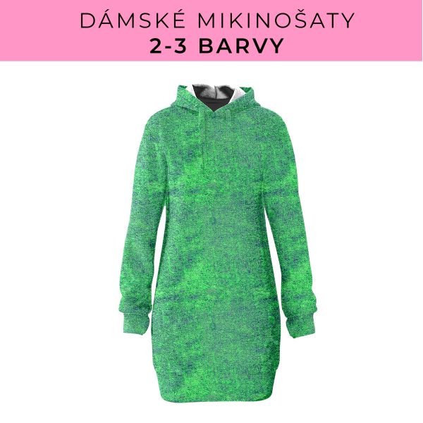 DÁMSKÝ střih - Mikinošaty 2-3 barvy