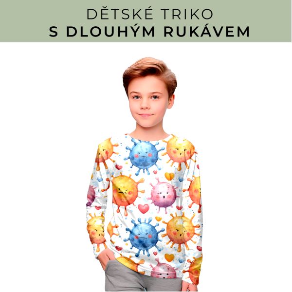 DĚTSKÝ střih - triko dlouhý rukáv