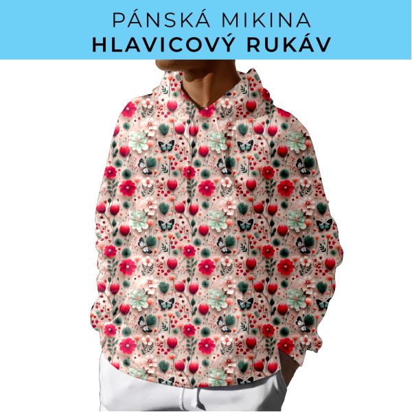 PÁNSKÝ střih - mikina s kapucí