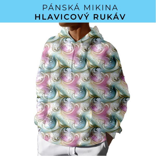 PÁNSKÝ střih - mikina s kapucí