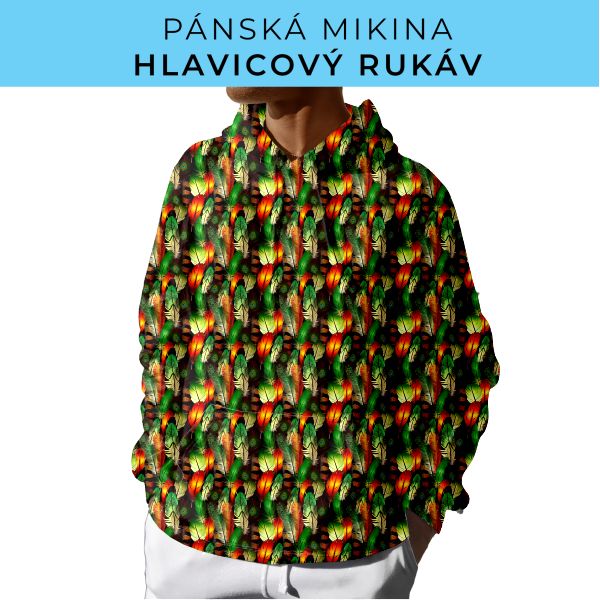 PÁNSKÝ střih - mikina s kapucí