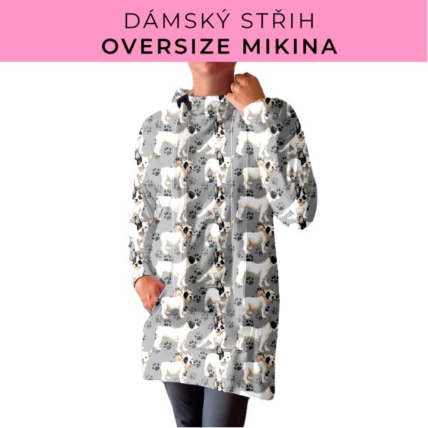 DÁMSKÝ střih - Oversize mikina