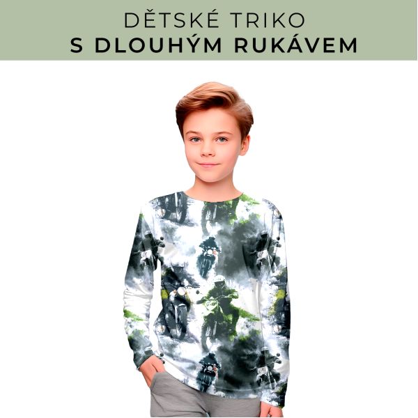 DĚTSKÝ střih - triko dlouhý rukáv