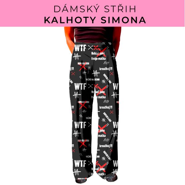 Dámský střih - kalhoty Simona