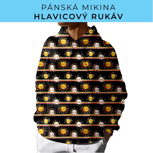 PÁNSKÝ střih - mikina s kapucí