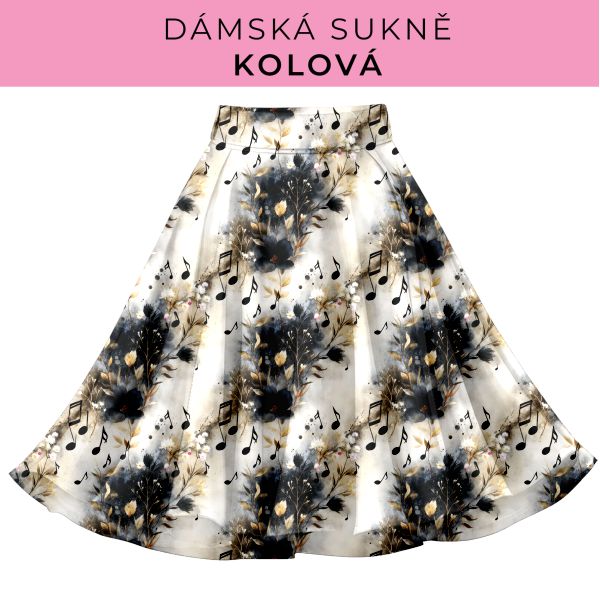 DÁMSKÝ střih - Kolová sukně