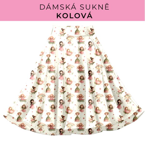DÁMSKÝ střih - Kolová sukně