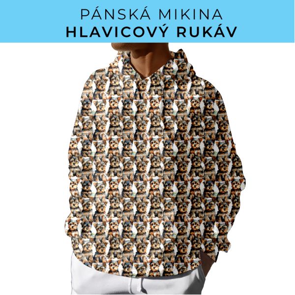 PÁNSKÝ střih - mikina s kapucí