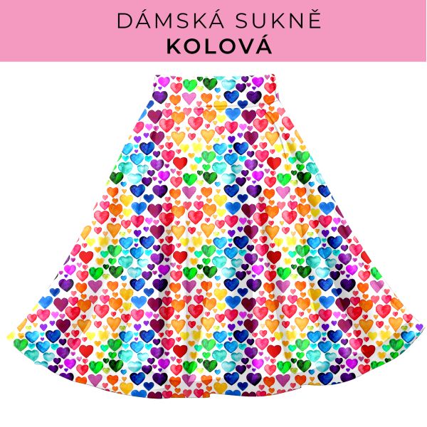 DÁMSKÝ střih - Kolová sukně