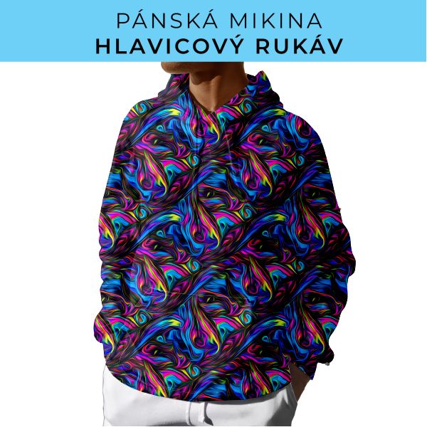 PÁNSKÝ střih - mikina s kapucí