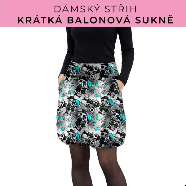 Dámský střih - balonová krátká sukně