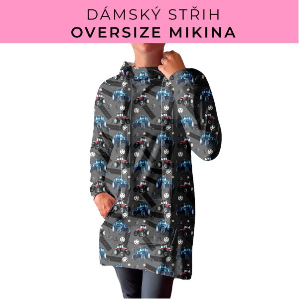 DÁMSKÝ střih - Oversize mikina