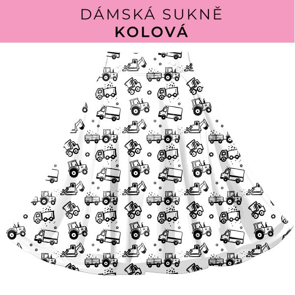 DÁMSKÝ střih - Kolová sukně