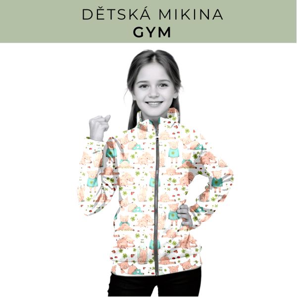 Dětská střih - mikina GYM