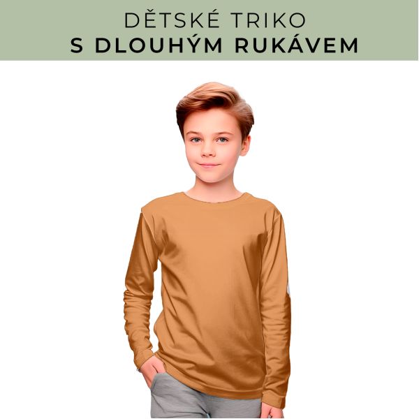 DĚTSKÝ střih - triko dlouhý rukáv