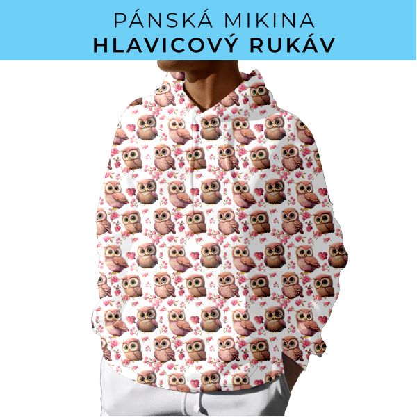 PÁNSKÝ střih - mikina s kapucí
