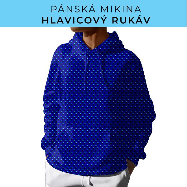 PÁNSKÝ střih - mikina s kapucí