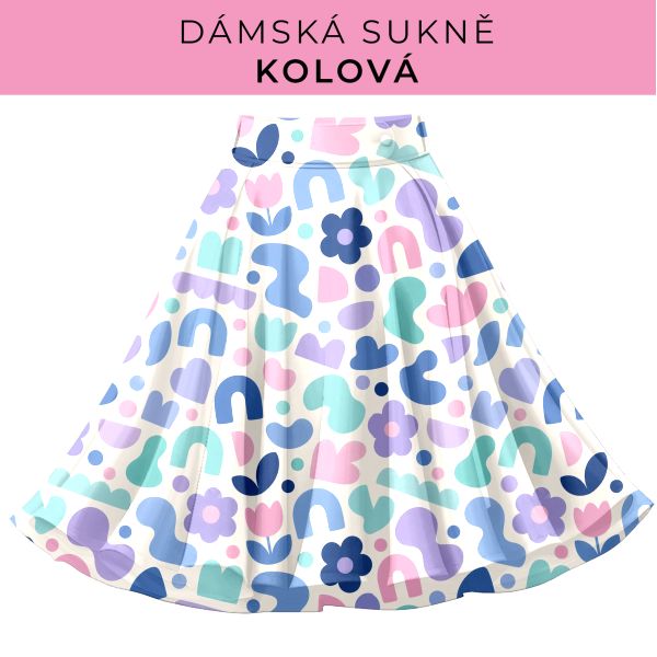 DÁMSKÝ střih - Kolová sukně