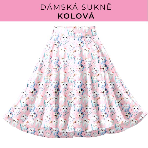DÁMSKÝ střih - Kolová sukně