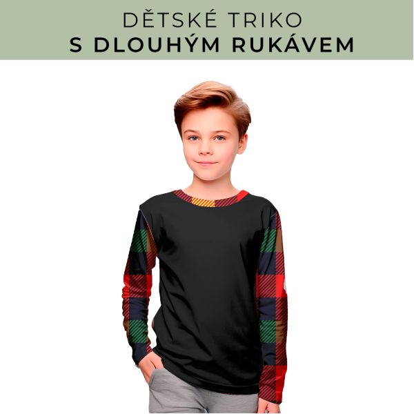 DĚTSKÝ střih - triko dlouhý rukáv