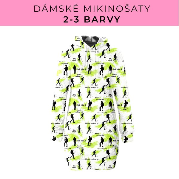 DÁMSKÝ střih - Mikinošaty 2-3 barvy