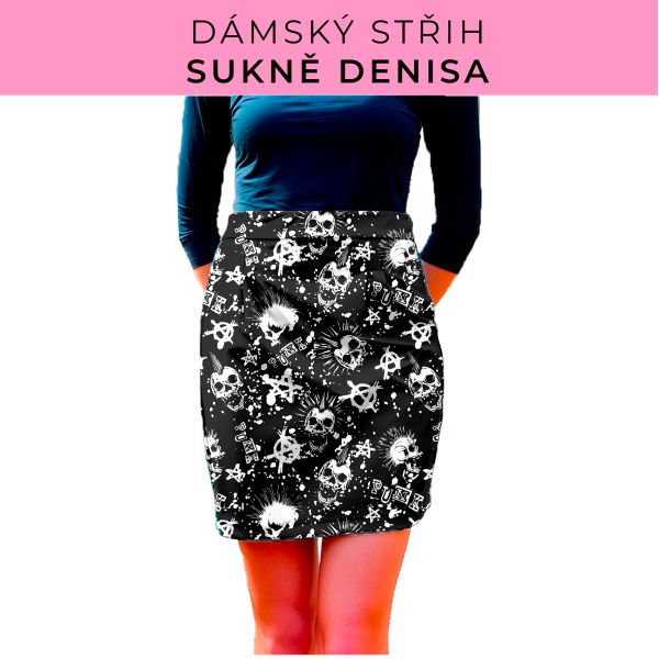 Dámský střih - Dámská sukně Denisa