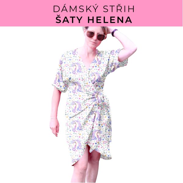 Dámský střih na šaty  Helena