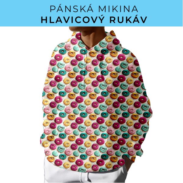PÁNSKÝ střih - mikina s kapucí