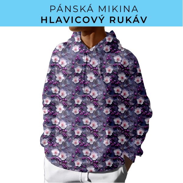 PÁNSKÝ střih - mikina s kapucí