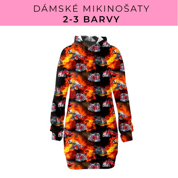 DÁMSKÝ střih - Mikinošaty 2-3 barvy