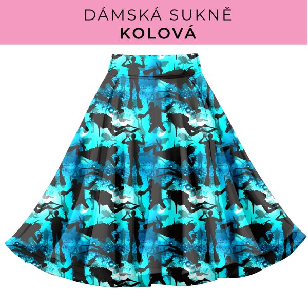 DÁMSKÝ střih - Kolová sukně