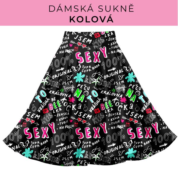 DÁMSKÝ střih - Kolová sukně