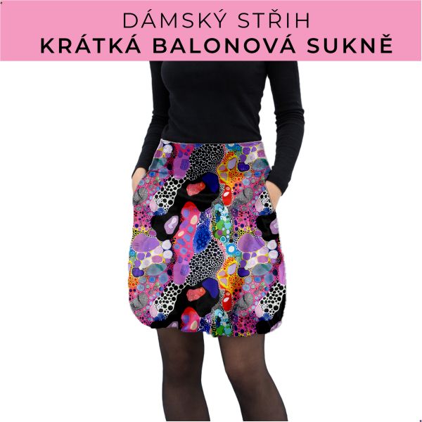 Dámský střih - balonová krátká sukně