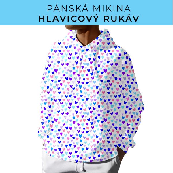 PÁNSKÝ střih - mikina s kapucí