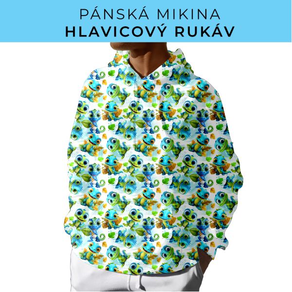 PÁNSKÝ střih - mikina s kapucí