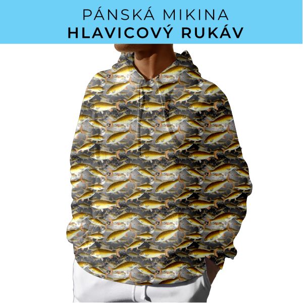 PÁNSKÝ střih - mikina s kapucí
