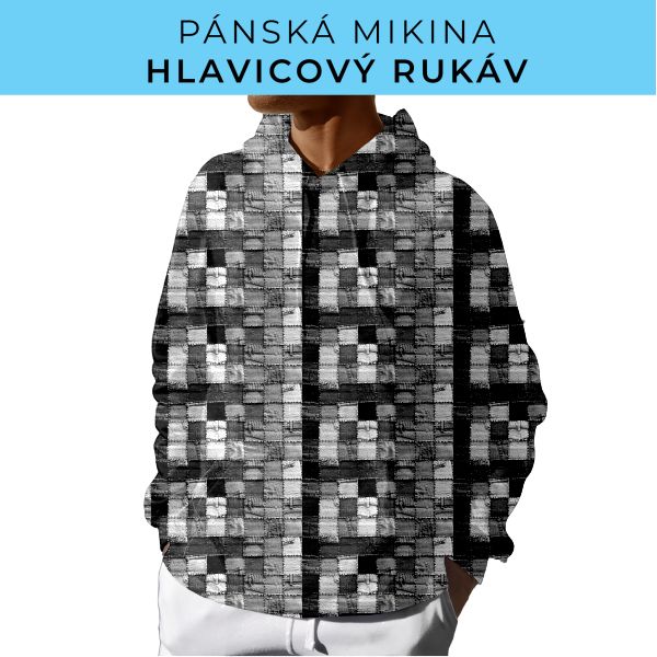 PÁNSKÝ střih - mikina s kapucí
