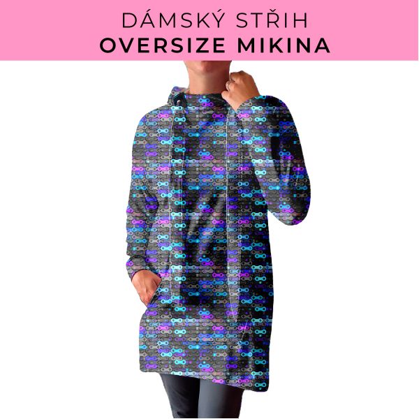 DÁMSKÝ střih - Oversize mikina
