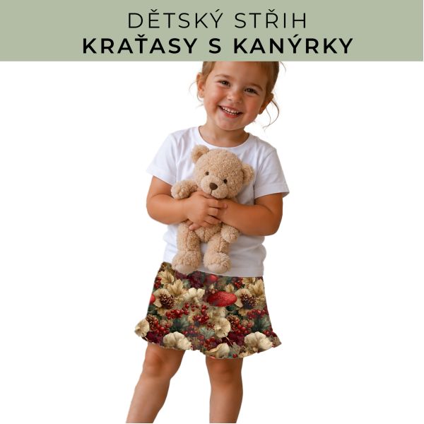 Dětský střih - Kraťásky s kanýrkem