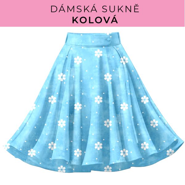 DÁMSKÝ střih - Kolová sukně