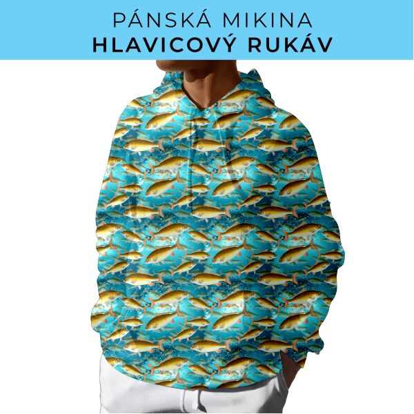 PÁNSKÝ střih - mikina s kapucí