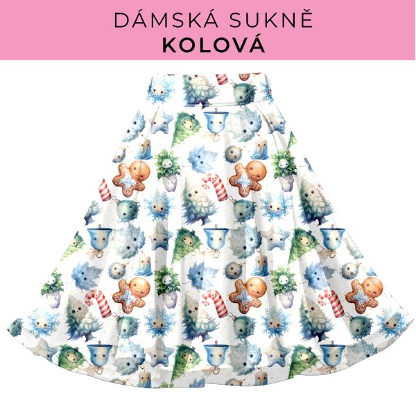DÁMSKÝ střih - Kolová sukně